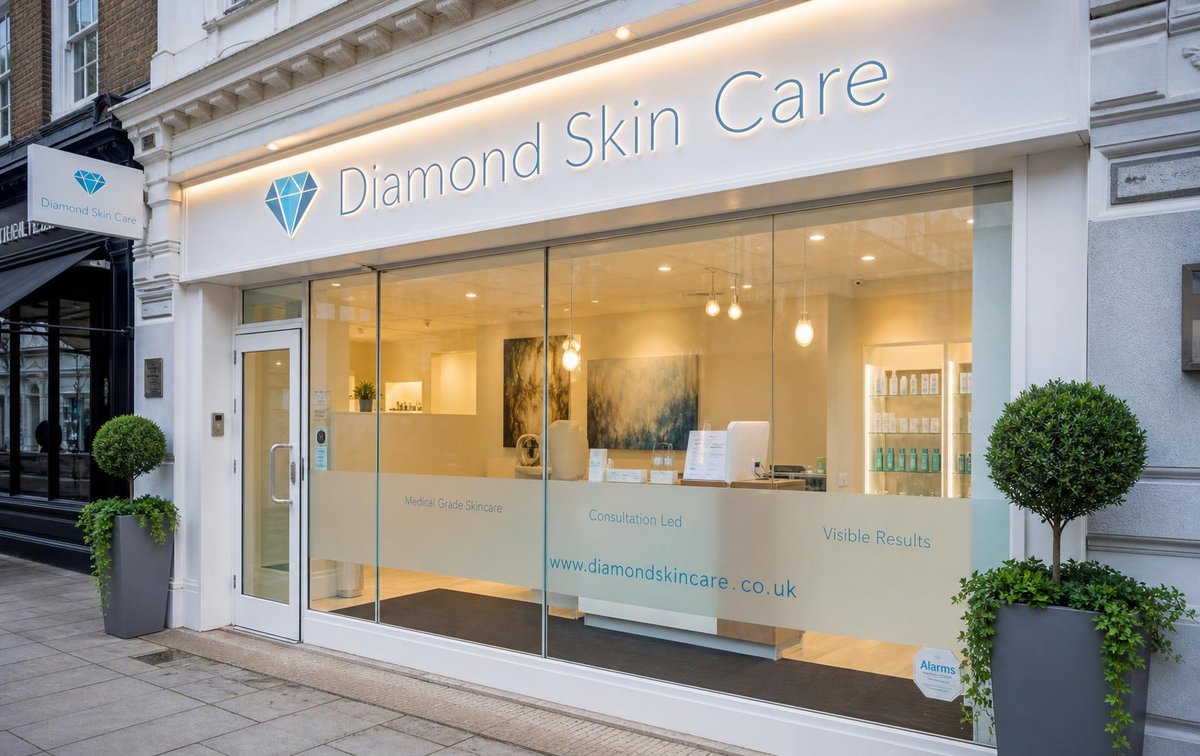 Diamond Skin Care branded high-street clinic exterior