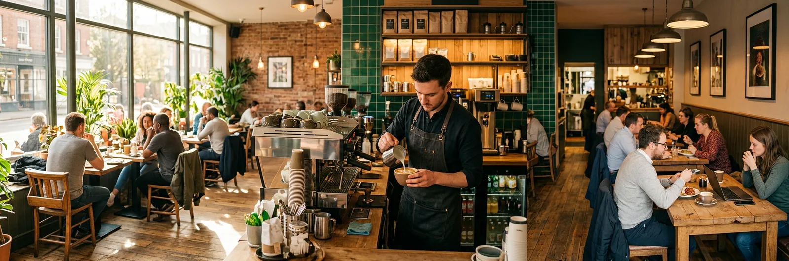 Esquires Coffee House franchise banner
