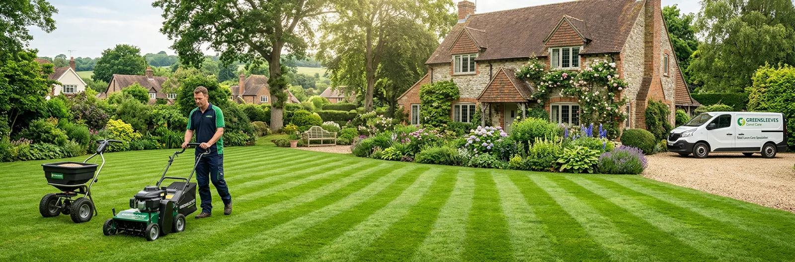 Greensleeves Lawn Care franchise banner